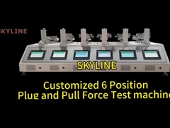 6개의 스테이션 플러그 및 당기 힘 검사기