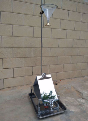 주문 AATCC42 610mm 콘 높이 335x285x1080mm의 직물 충격 침투 검사기 온라인 제조