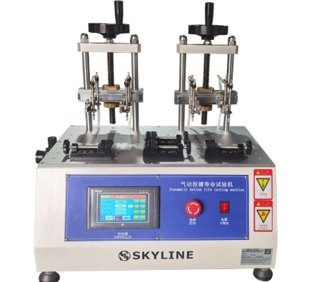 스위치 키보드 전화 8 스테이션 Pneumatic Button Life Fatigue Testing Machine 키 내구성 검사기