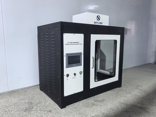 주문 ISO 15025 보호 의류 인화성 시험기 (스테인리스 스틸 구조 및 자동 화염 적용) 온라인 제조