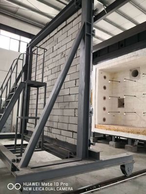 주문 UL 10C BS EN 1634 수직 가스 불 노 3.0*3.0*1.2m 온라인 제조