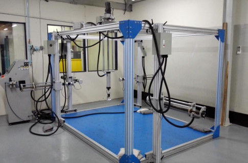 200kg의 최대 당기력 조절 가능한 공기 브레이크와 테이블 강도 및 내구성 테스트를위한 PLC 터치 스크린 제어 장치