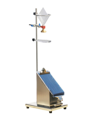 좋은 가격 AATCC42 610mm 콘 높이 335x285x1080mm의 직물 충격 침투 검사기 온라인으로