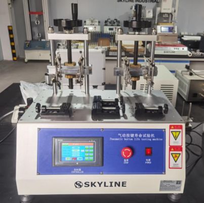 좋은 가격 8 Stations Pneumatic Button Life Tester with Touch Screen Control for Key Durability Testing 온라인으로